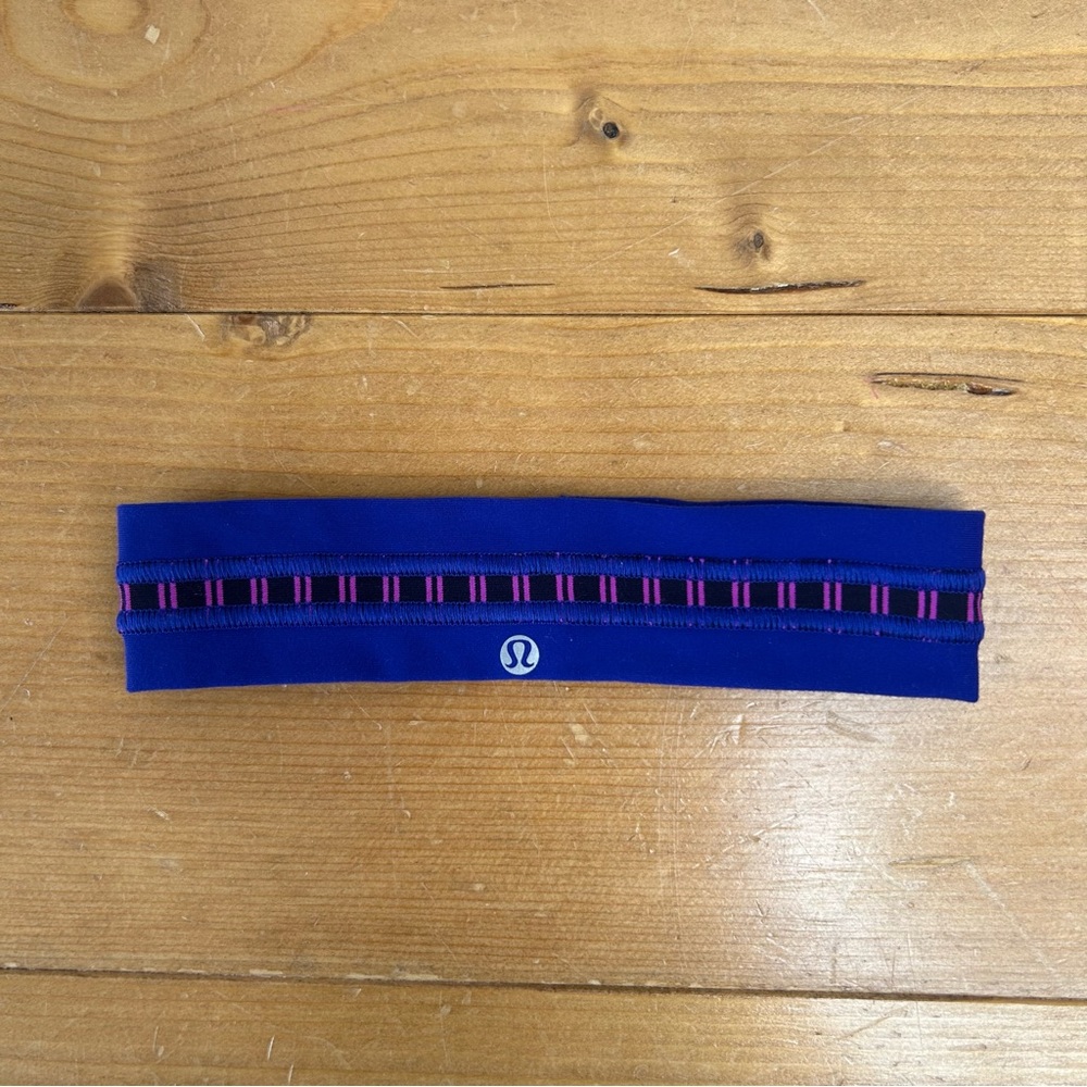 Lululemon Indigo Striped Headband One Size